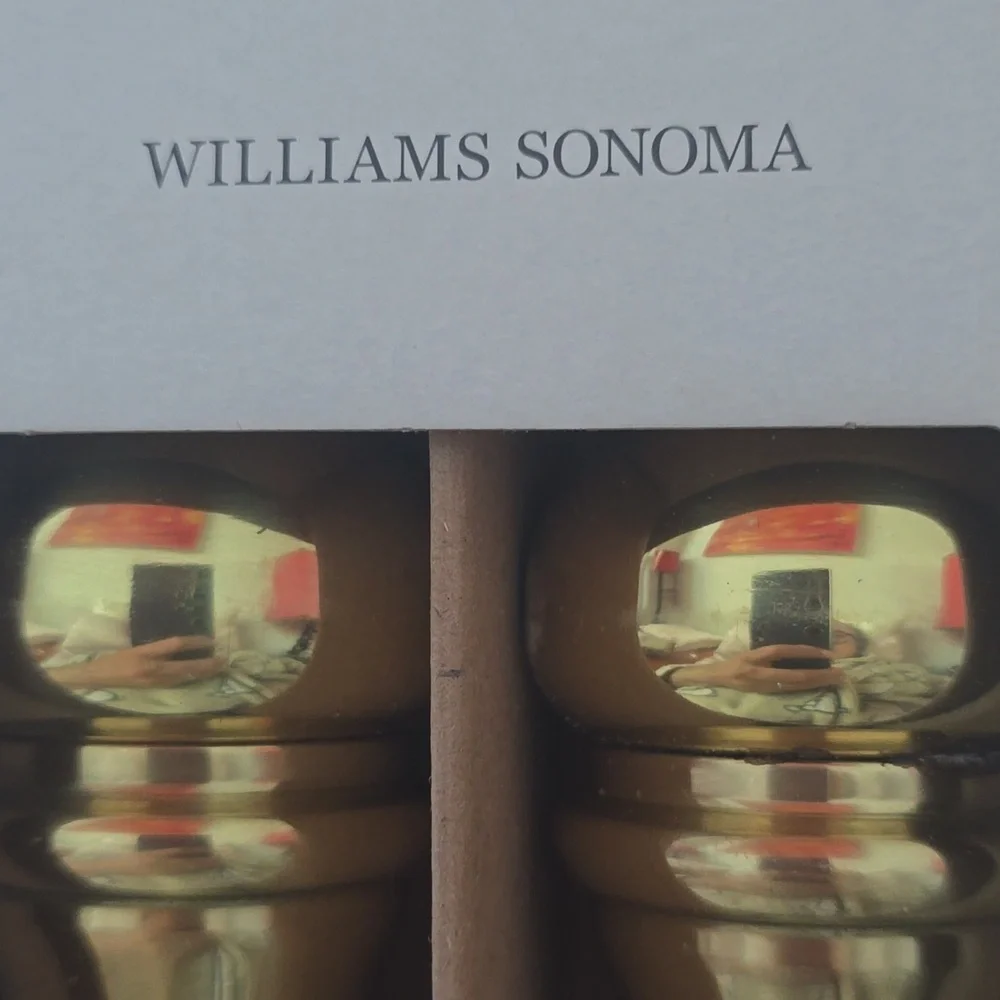 Williams Sonoma Gold & Silver Salt & Pepper Shakers, Brass & Silver, $249.95US